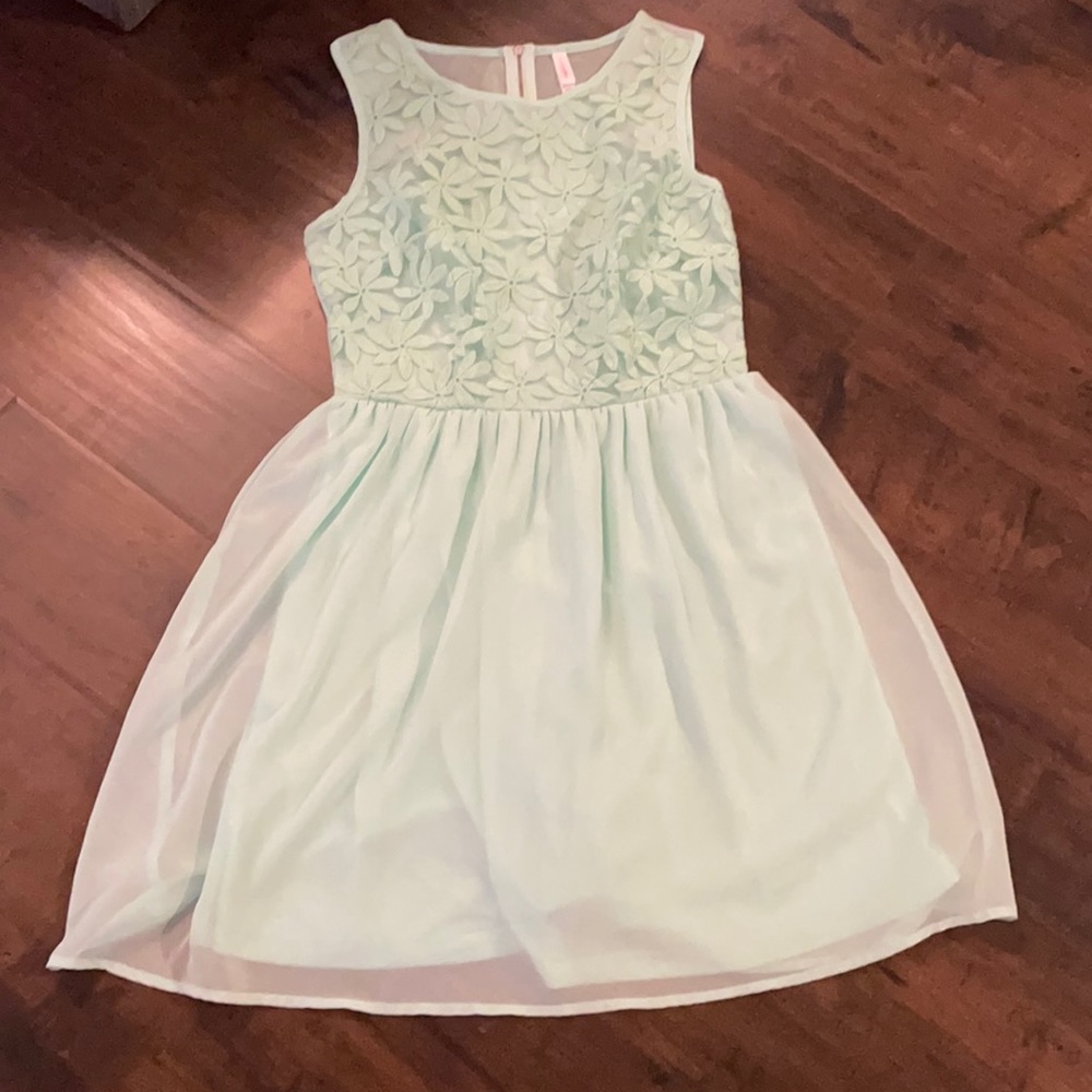 Mint green dress